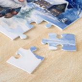 Village d'hiver et Gnome Jigsaw Puzzle (Côté)