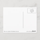 Village et fjord en Norvège Carte postale en texte (Dos)