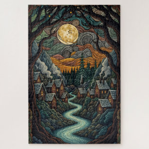 Village forestier enchanté Jigsaw Puzzle