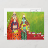 Village Girls Briefkaart (Voorkant / Achterkant)