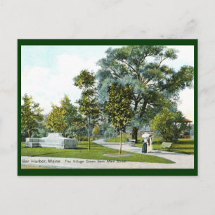 Village Green, Bar Harbour, Maine 1908  Briefkaart