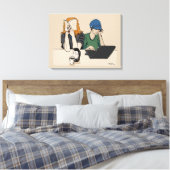 Village Inn Canvas Afdruk (Insitu (Slaapkamer))