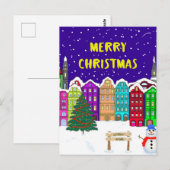 Village Jigzaag Puzzle Briefkaart (Voorkant / Achterkant)