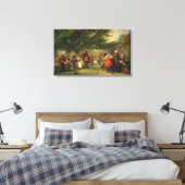 Village Merrymaking Canvas Afdruk (Insitu (Slaapkamer))