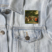 Village Merrymaking Vierkante Button 5,1 Cm (In situ)