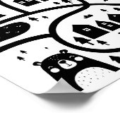 Village | Poster de pépinière scandinave (Coin)