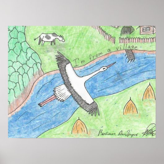 Village Vibes Poster (Voorkant)