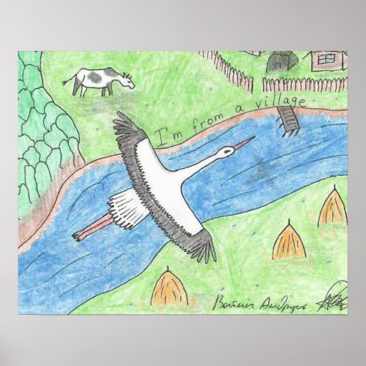 Village Vibes Poster (Voorkant)