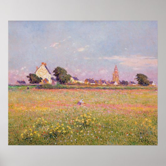 Village vlakbij Rouen Poster (Voorkant)