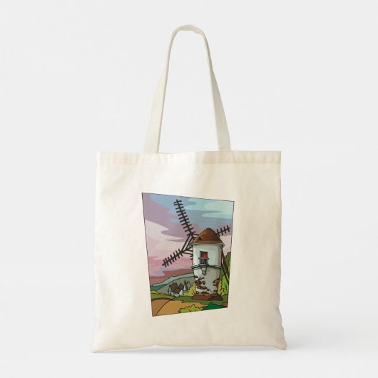 Village Windmill Canvas tas (Achterkant)
