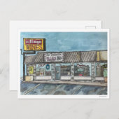 Village Wines Handbeschilderd Briefkaart (Voorkant / Achterkant)