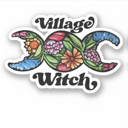 Village Witch Sticker (Voorkant)