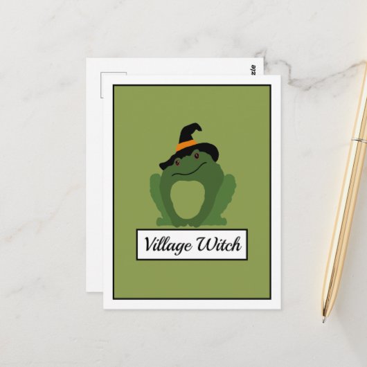 Village Witch, Toad Briefkaart (Voorkant / Achterkant in situ)