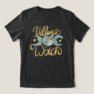 Village Witch Triple Moon Godin Symbool Tri-Blend Shirt