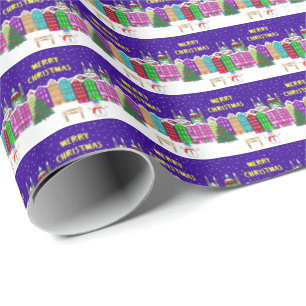 Village Wrapping Paper Cadeaupapier