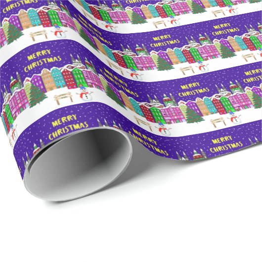 Village Wrapping Paper Cadeaupapier (Rol Hoek)