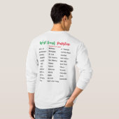 Villages et villes de Cisjordanie T-shirt à manche (Dos entier)