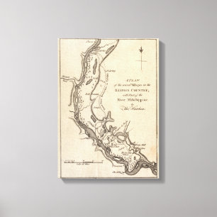 Villages in Illinois Canvas Afdruk