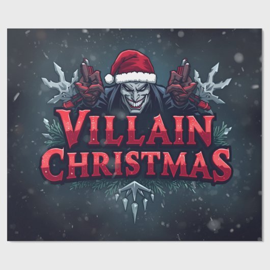 Villain Store Christmas Wrapping Paper – Wrap Gift Cadeaupapier (Vlak)