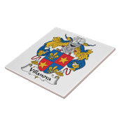 Villanova Family Crest Tegeltje (Zijkant)