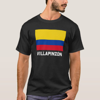 Villapinzon Colombia Vlag Emblem Escudo Bandera Cr T-shirt