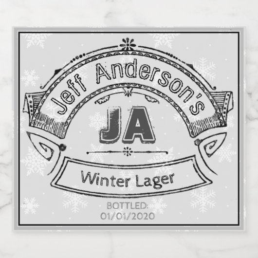 Villard Stamp Home Brouwlabel Bier Etiket (Enkel label)