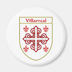 Villarreaal wapenschild/familiekust magneet