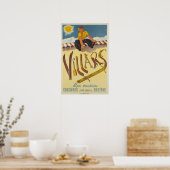 Villars, Alpes suisses, Affiche de ski (Cuisine)
