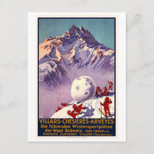 Villars Chesieres Arveyes Briefkaart