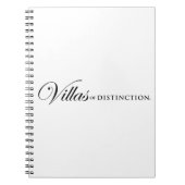 Villas of Distinction Notitieboek (Voorkant)