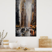 Ville Art déco : Rues humides et gratte-ciels (Cuisine)