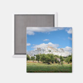 Ville blanche Ostuni avec oliviers, aimant des Pou (Recto/Verso)