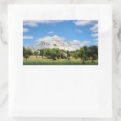 Ville blanche Ostuni, Pouilles autocollant rectang (Sac)