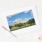 Ville blanche Ostuni, Pouilles autocollant rectang (Enveloppe)