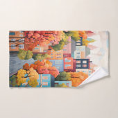 Ville colorée (Serviette à main)