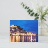 Ville croate Sibenik la nuit Carte postale (Debout devant)