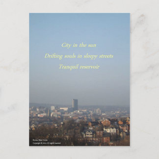 Ville dans la carte postale Sun Haiku