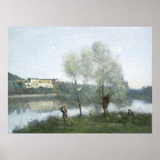 Ville-d'Avray - Jean-Baptiste - Corot Fine Art Poster (Voorkant)