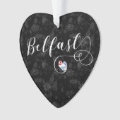 Ville de Belfast Drapeau dans le coeur (devant)