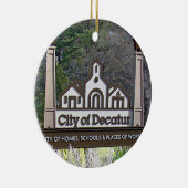 Ville De Decatur Géorgie Ornements De Noël (Droite)