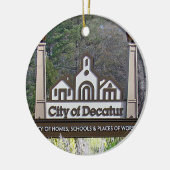 Ville De Decatur Géorgie Ornements De Noël (Gauche)