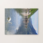 Ville de Hallstatt de puzzle et lac de l'Autriche (Horizontal)