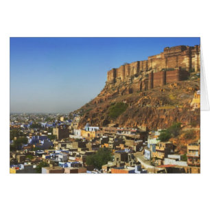 Ville de la Cité Bleue avec Meherangarh, le