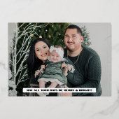 Ville de Noël moderne Joyeuses vacances (Verso)