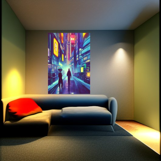 Ville de Nova Lux | AI Art Poster