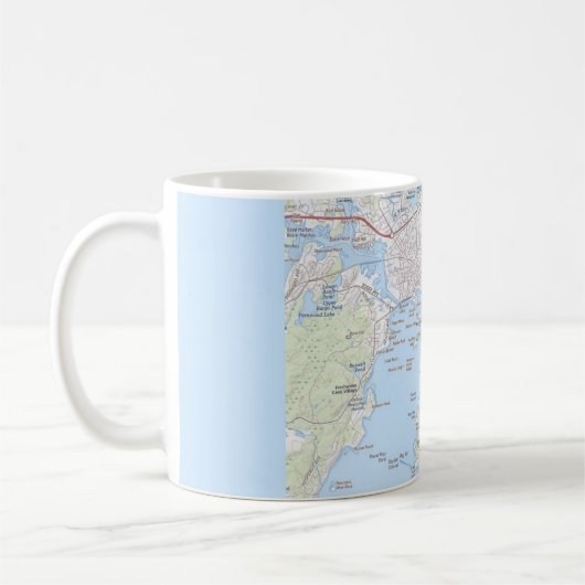 Ville de pêche de Gloucester Massachusetts Mug (Gauche)
