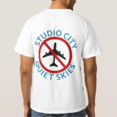 Ville de studio pour le T-shirt tranquille de (Dos)