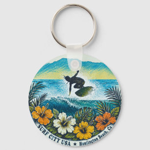 VILLE DE SURF USA - Porte-clés - Huntington Beach,