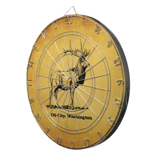 Ville d'huile, Cible de flechettes d'élans de (Devant droit)