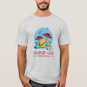 Ville d'océan, T-shirt de NJ